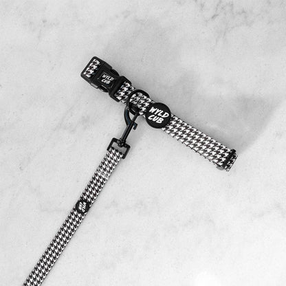 Dog Lead: Happy Houndstooth