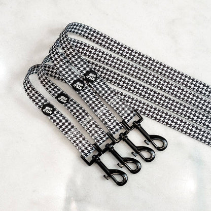 Dog Lead: Happy Houndstooth